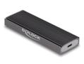 DELOCK External USB-C Combo Enclosure for M.2 NVMe PCIe or SATA SSD