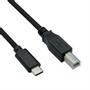 ROLINE USB2.0 Cable type C, C - B, M/M, black, 3m