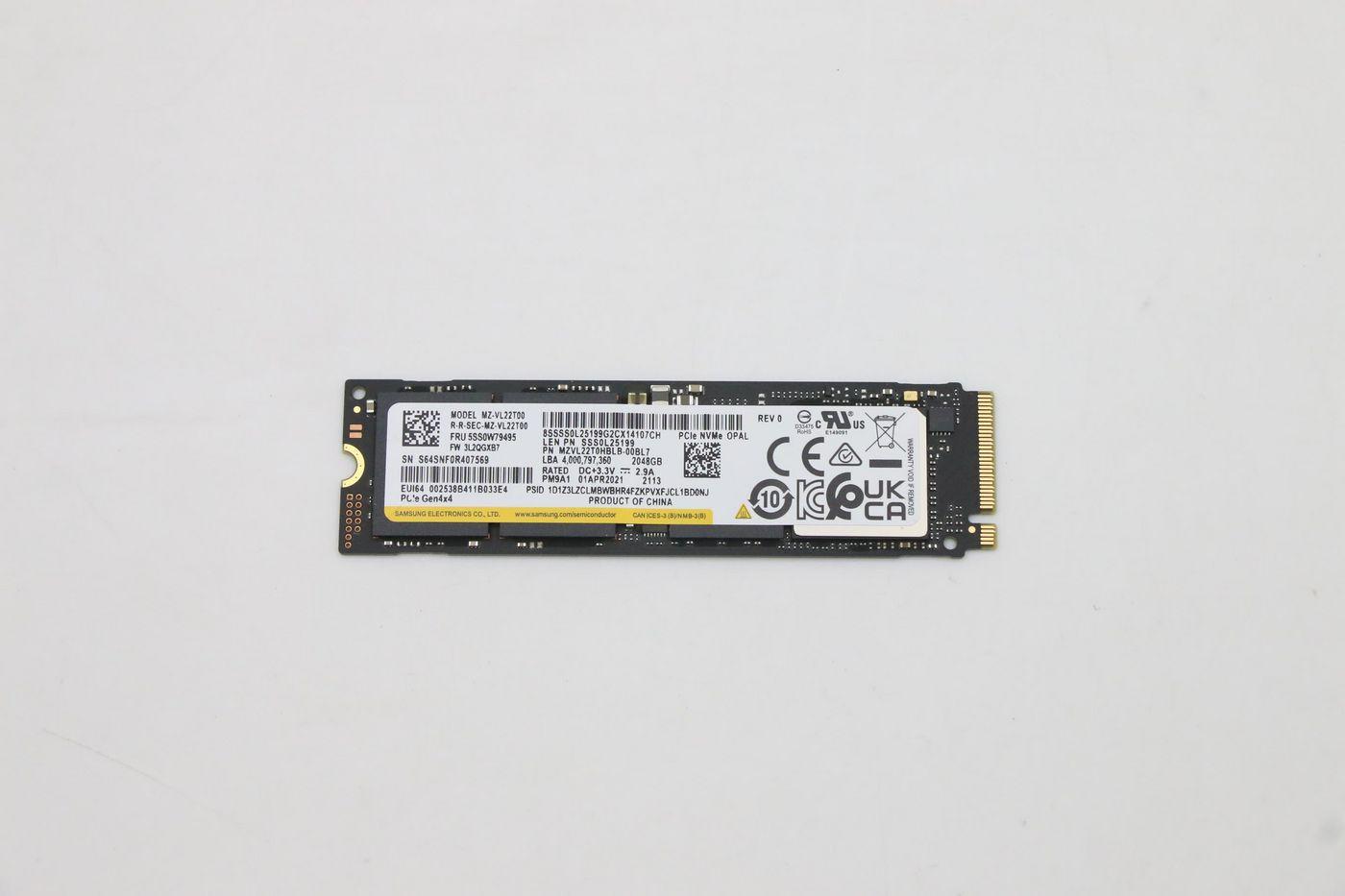 Lenovo 2TB M.2 2280 PCIe 4.0 NVMe