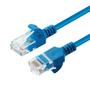 MICROCONNECT U/UTP CAT6A Slim 0.3M Blue