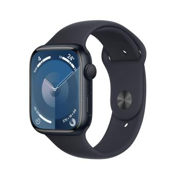 APPLE Watch Series 9 GPS 45mm Midnight Aluminium Case with Midnight Sport Band - S/M (MR993QF/A)