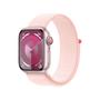 APPLE Watch Series 9 GPS + Cellular 41mm Pink Aluminium Case with Light Pink Sport Loop