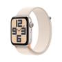 APPLE Watch SE OLED 44 mm Digitaal 368 x 448 pixels Touchscreen Beige Wi-Fi GPS (satelliet)