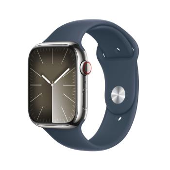 APPLE Watch Series 9 45 mm Digitaal 396 x 484 pixels Touchscreen 4G Zilver Wi-Fi GPS (satelliet) (MRMN3QF/A)
