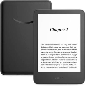 AMAZON Kindle (2022) 6" 16GB (sort) Lesebrett,  16GB, 6" skjerm, 300 ppi, Wifi, Special Offers Edition (B09SWRYPB2)