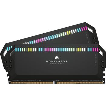 CORSAIR 7200MHz 32GB (2x16GB) DDR5 DIMM Unbuffered CL34 OC PMIC XMP 3.0 DOMINATOR PLATINUM RGB Black (CMT32GX5M2X7200C34)