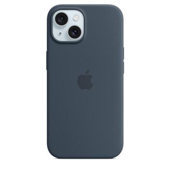 APPLE IPHONE 15 SILICONE CASE WITH MAGSAFE - STORM BLUE ACCS (MT0N3ZM/A)