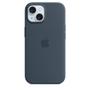 APPLE IPHONE 15 SILICONE CASE WITH MAGSAFE - STORM BLUE ACCS
