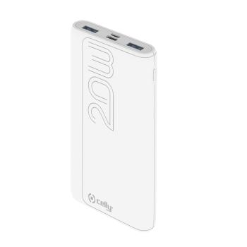 CELLY Power Bank 10000 Mah White (PBPD10000EVOWH)