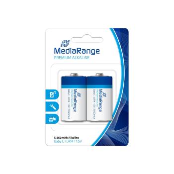 MediaRange Batterie Prem. Blister Baby C 1,5V/R14 2Stk (MRBAT108)
