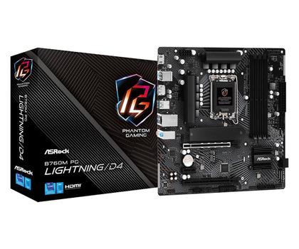 ASROCK B760M Pg Lightning/ D4 Intel  (90-MXBLY0-A0UAYZ)