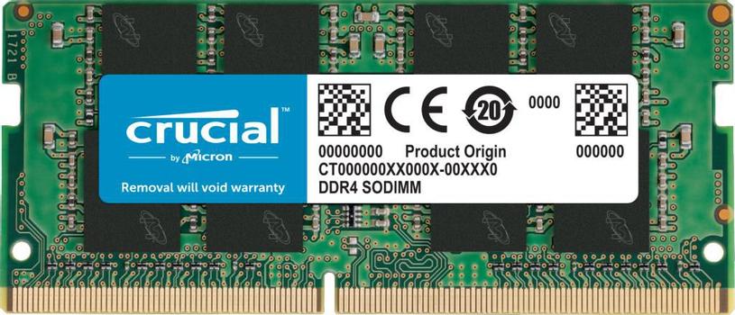 CRUCIAL - DDR4 - modul - 8 GB - SO DIMM 260-pin - 3200 MHz / PC4-25600 - CL22 - ej buffrad - icke ECC (CT8G4SFRA32AT)