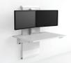 ERGOTRON JUV Dual Monitor Riser Kit Accessory Graphite - Wall Mount