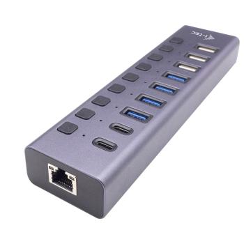 I-TEC CHARGING HUB 9PORT LAN USB 3.0/USB-C POWER ADAPTER 60W PERP (CACHARGEHUB9LAN)
