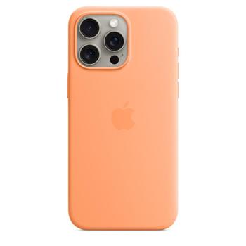 APPLE IPHONE 15 PRO MAX SILICONE CASE WITH MAGSAFE - ORANGE SORBET ACCS (MT1W3ZM/A)