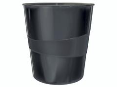 LEITZ Papirkurv Leitz Plus WOW 15l sort