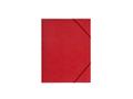BNT Mappe m/elastik A4 rød m/3 klapper karton (530109*48)