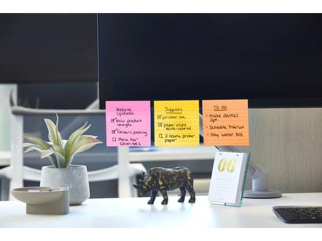 POST-IT SS linjeret 101 x 101 mm i Carnival farver (675SS6RIO)