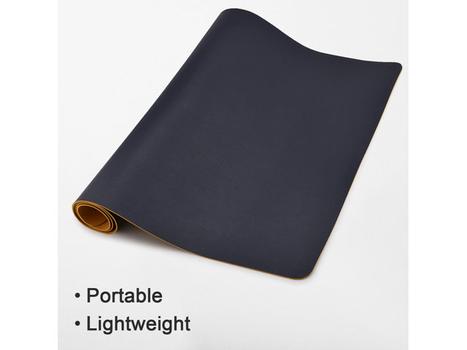 BNT Skriveunderlag  KOZO 90x43cm mørkeblå/ gul (321502)