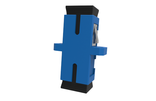 LinkIT Fiber adapter SC-SC SM Simplex clips and flanges (LI-FASCSM-BLUE)
