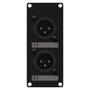 Caymon Casy 1 space with 2 x XLR male 1 space with 2x xlr female to 3-pin
