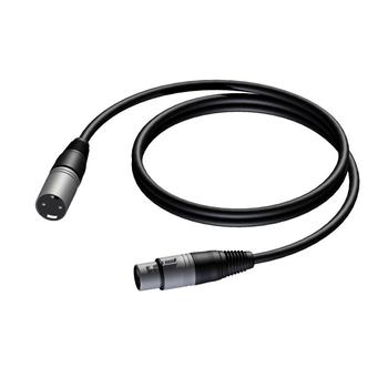 PROCAB CAB901, mikrofonkabel,  1m XLR Han-XLR Hun-1 m (CAB901/1)