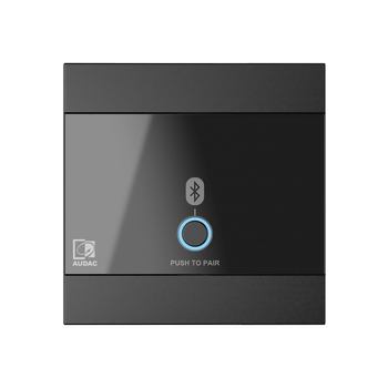 AUDAC WP220/B Universal wall panel - Bluetooth receiver input - Color: Black (WP220/B)