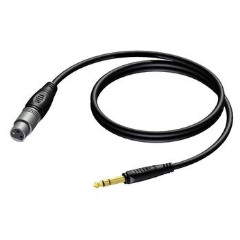 PROCAB CLA723/ 1.5 XLR Hun-Jack 6.3mm stereo Han-1.5m (CLA723/1.5)