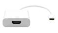 GARBOT Cableadapter USB3.1 C-HDMI. M/F. White. 15cm