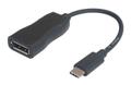 GARBOT Cableadapter USB3.1 C-DP. M/F. Black. 15cm 