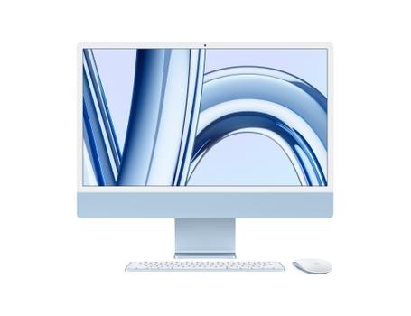 APPLE iMac 24" (October 2023), M3 Chip 8-core CPU/ 10-core GPU, 8GB RAM, 256GB SSD, Blue (MQRQ3DK/A)
