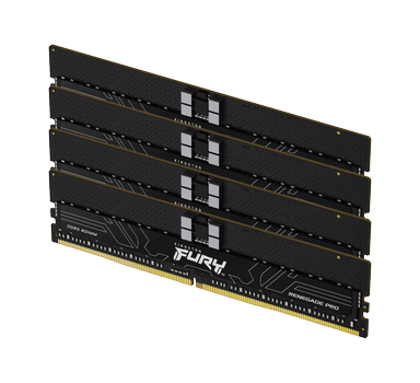 KINGSTON 64GB 6400MT/s DDR5 ECC Reg CL32 DIMM Kit of 4 FURY Renegade Pro EXPO (KF564R32RBEK4-64)