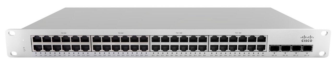 CISCO MS210-48LP 1G L2 Cld-Mngd 48x GigE 370W (MS210-48LP-HW)