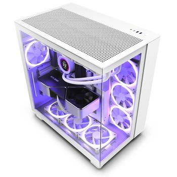 NZXT H9 Flow White Dual Chamber Mid Tower Case (CM-H91FW-01)
