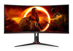 AOC 34inch 3440x1440 VA 180hz High adjustable Stand HDR400 Freesync Premium USB HUB 4x3.0 2xDP 2xHDMI
