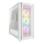 CORSAIR iCUE 5000D RGB Airflow Mid-Tower (hvit) ATX, 3x Vifter Front, Tempered Glass