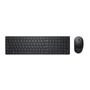 DELL KM5221W Tastatur Maus enthalten RF Wireless AZERTY Französisch Schwarz