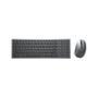 DELL KM7120W Tastatur Maus enthalten RF Wireless + Bluetooth QWERTY Spanisch Grau, Titan