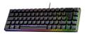 DELTACO DK240 Membrane 60% Keyboard with semi transparent case black