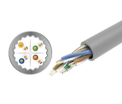 LinkIT Cat.6a U/UTP LSZH hvit 305m Installasjonskabel , AWG 23/1 , 500Mhz (LT-UUTP-C6AI-305)