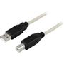 DELTACO USB 2.0 cable, Type A male, Type B male 1m, black