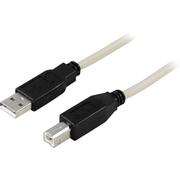 DELTACO USB 2.0 cable Type A male - Type B male 5m