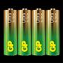 GP Ultra Alkaline Battery, Size AA, LR6, 1.5V, 4-pack