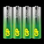 GP Super Alkaline Battery, Size AA, LR6, 1.5V, 4-pack