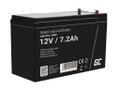 Green Cell AGM VRLA 12V 7.2Ah maintenance-free battery for alarm system, cash register, toys