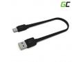 Green Cell Flat Cable USB-A to USB-C, 25 cm, fast charging