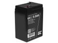 Green Cell AGM VRLA 6V 5Ah maintenance-free battery for alarm system, cash register, toys