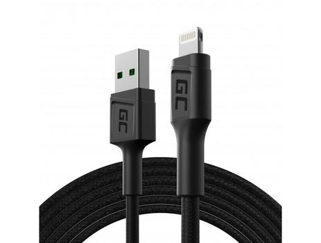 Green Cell Cable PowerStream USB-A - Lightning 2m QC Apple 2.4A (KABGC18)