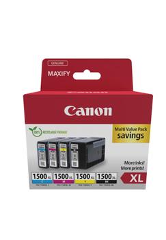 CANON n PGI-1500XL BK/C/M/Y Multipack - 4-pack - XL - black, yellow, cyan, magenta - original - ink tank - for MAXIFY iB4050, iB4150, MB5150, MB5155, MB5350, MB5450 (9182B010)