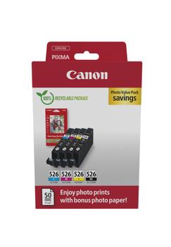 CANON CLI-526 Ink Cartridge C/M/Y/BK PHOTO VALUE BL (4540B019)